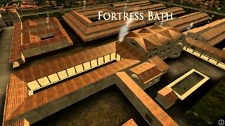 Animation of ancient Roman Fort in Caerleon Wales [upl. by Bonnee51]