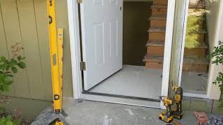 Jeld Wen Front Door Installation  Really crappy products and craftsmanship PART 1 [upl. by Dorsman]