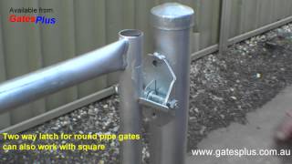 Gate Latch 2 way for round pipe and square [upl. by Ocin127]