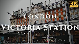 London Victoria Station Walk Through England 4K [upl. by Nosrac342]