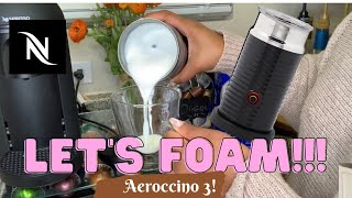 How To Foam Milk With Aeroccino 3 Make Coffee With Foam Tips amp Tricks  Easy Foamed Latte Recipe [upl. by Danczyk]