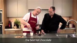 How to make a hot chocolate using an aerolatte milk frother [upl. by Teeniv]