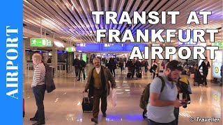 TRANSIT WALK AT FRANKFURT Airport FRA Terminal 1  Connection Flight Transfer Arriving amp Departing [upl. by Balliol]