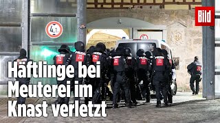 Gefängnismeuterei Polizei stürmt Knast in Thüringen  JVA Untermaßfeld [upl. by Ayenet]